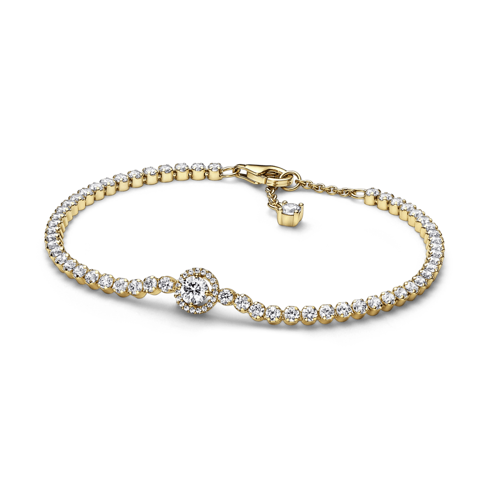 Sparkling Halo Tennis Bracelet - Pandora LT