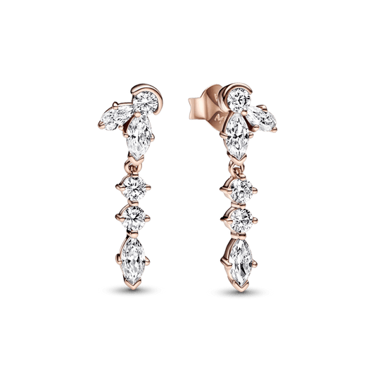 Sparkling Herbarium Cluster Drop Earrings auskarai - Pandora LT