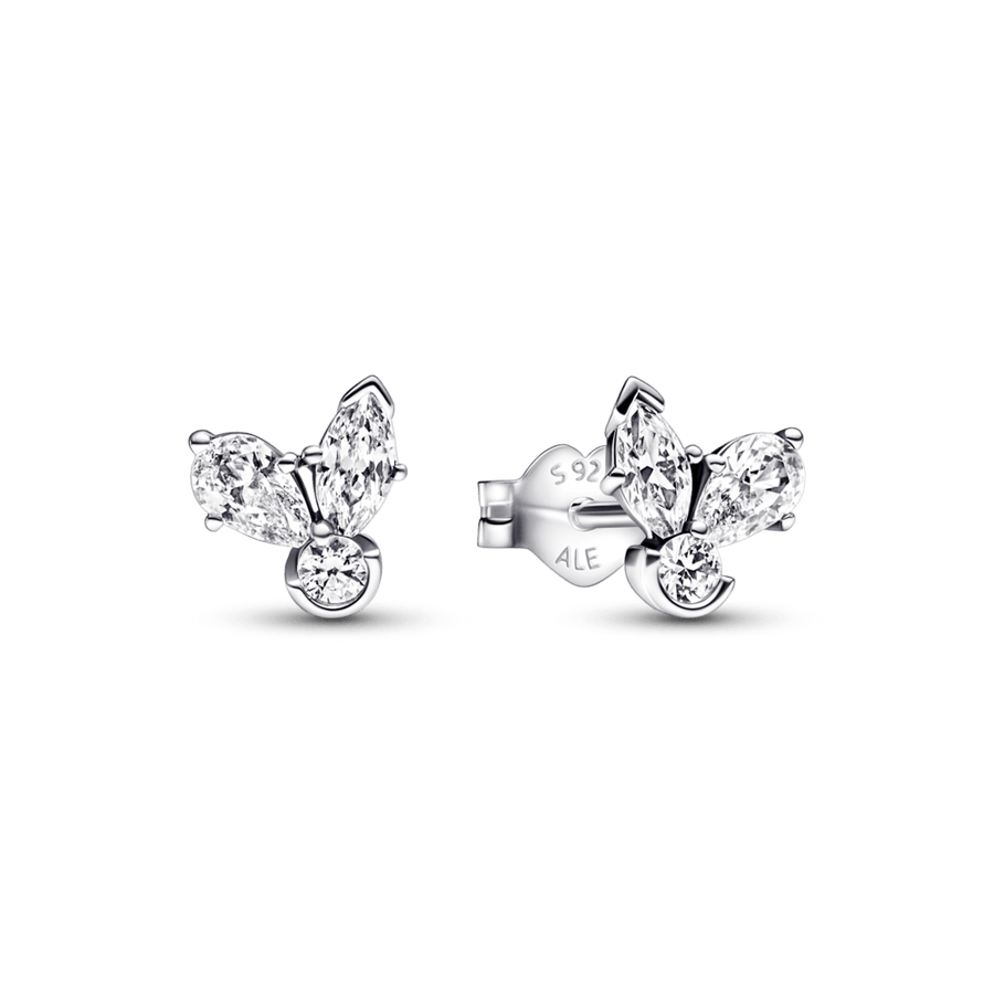 Sparkling Herbarium Cluster Stud Earrings auskarai - Pandora LT