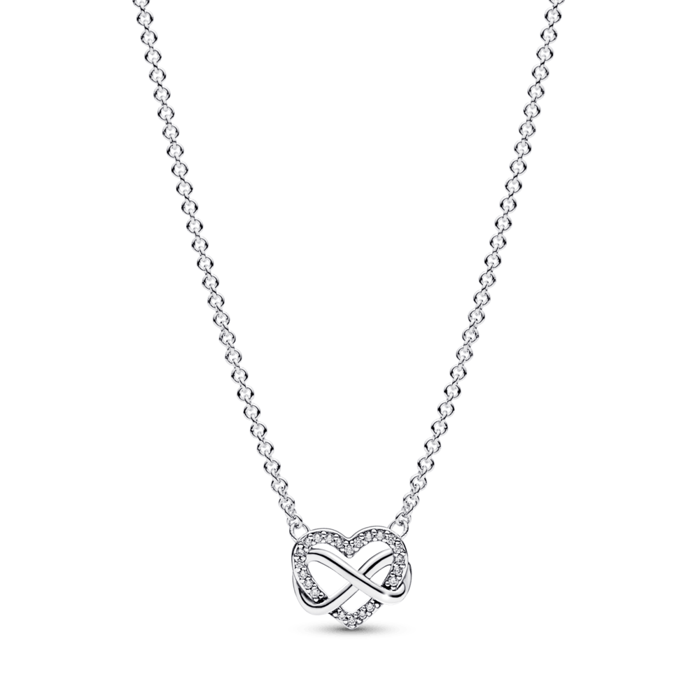 Sparkling Infinity Heart Collier vėrinys - Pandora Lietuva