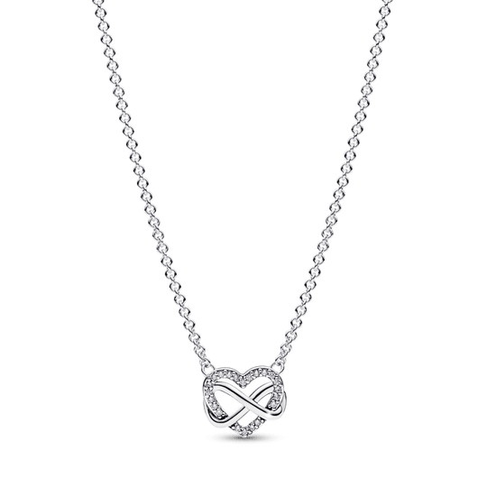 Sparkling Infinity Heart Collier vėrinys - Pandora Lietuva