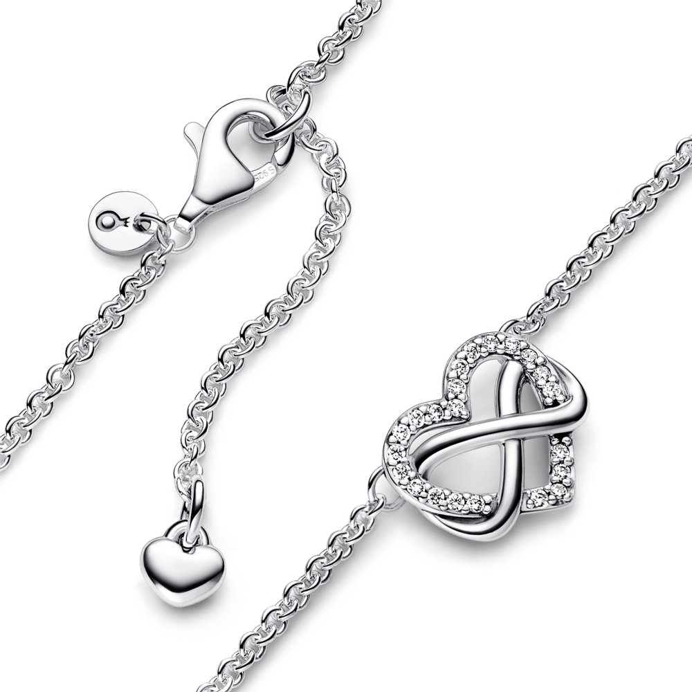 Sparkling Infinity Heart Collier vėrinys - Pandora Lietuva