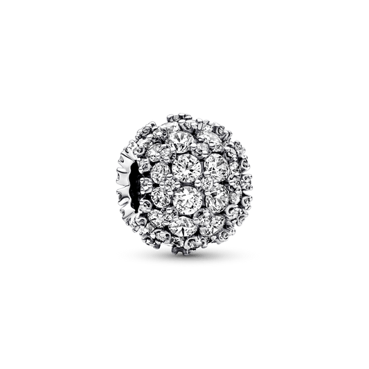 Sparkling Pavé Round Charm - Pandora Lietuva