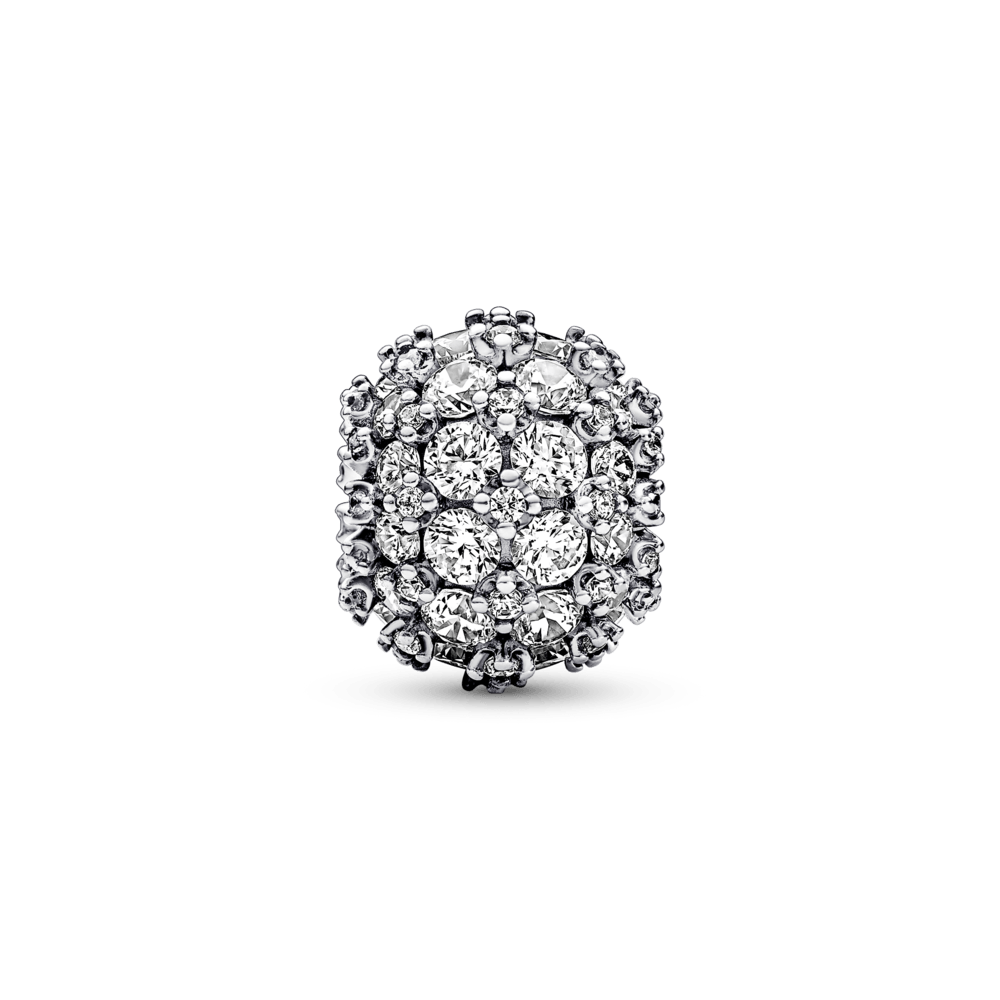 Sparkling Pavé Round Charm - Pandora Lietuva