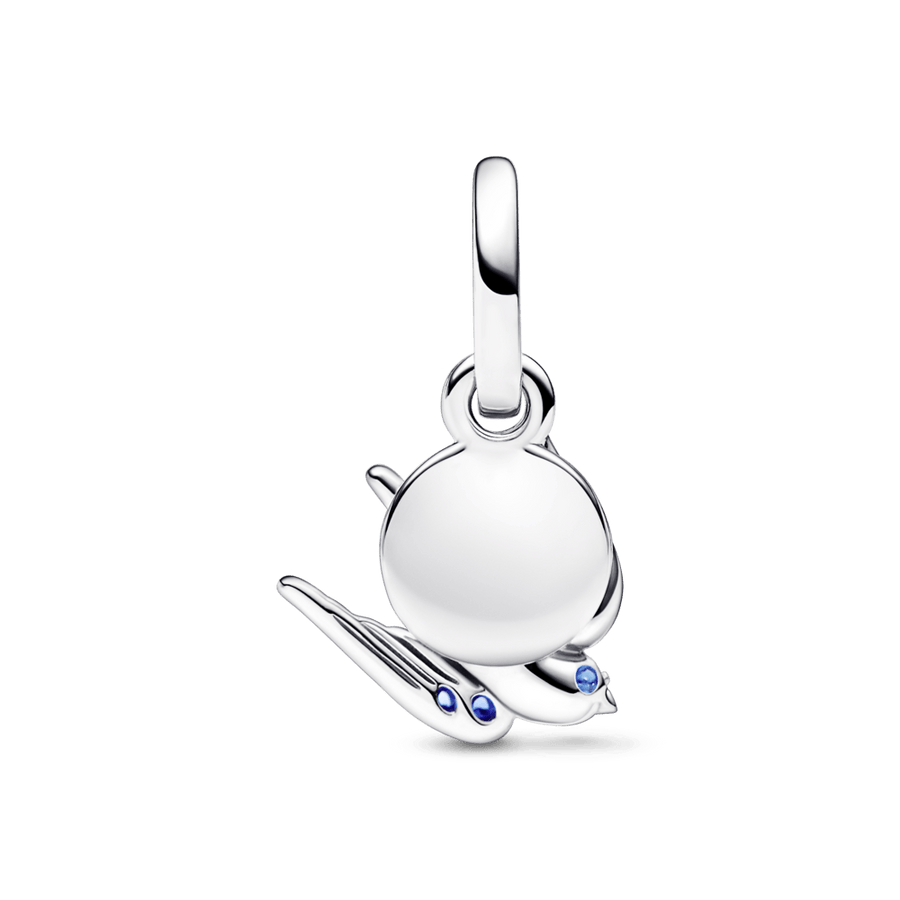 Sparkling Swallow & Quote Double Dangle Charm pakabukas - Pandora Lietuva