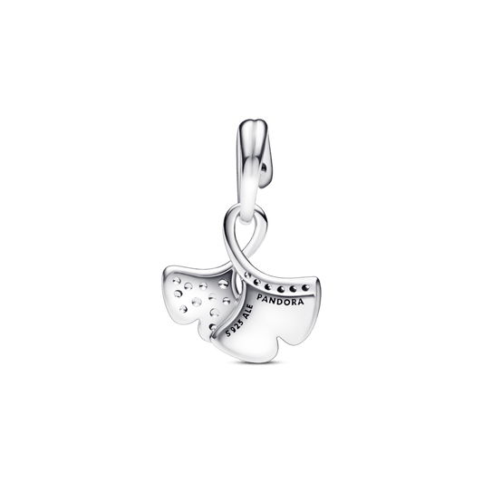 Spindintis ginkmedžio lapų kabantis karoliukas - Pandora Lietuva