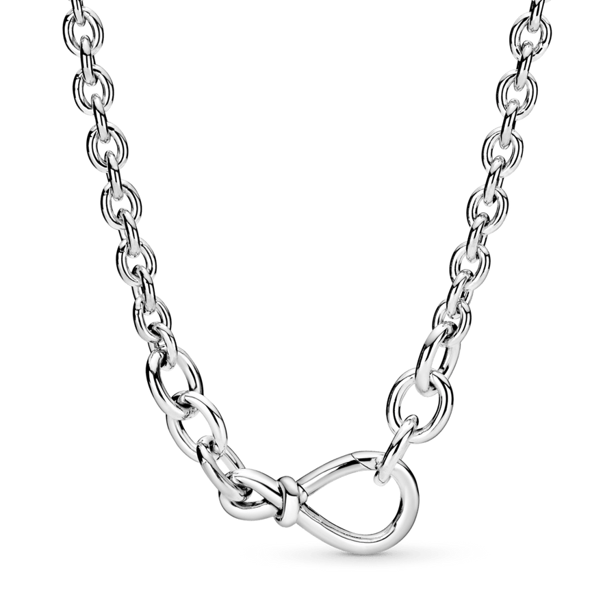 Stambūs begalybės mazgo grandinėlės karoliai - Pandora Lietuva