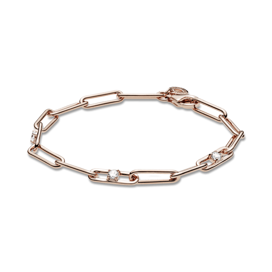 Sujungtų grandžių ir cirkonių apyrankė - Pandora LT