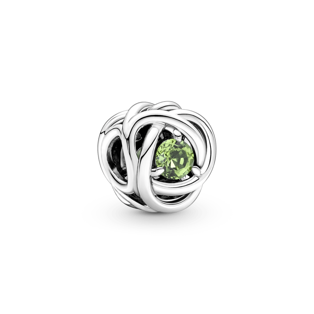 Šviesiai žalias amžinybės kilpos karoliukas - Pandora LT