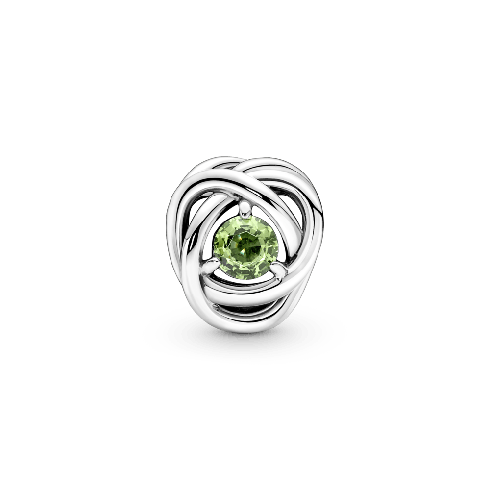 Šviesiai žalias amžinybės kilpos karoliukas - Pandora LT