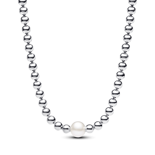 Treated Freshwater Cultured Pearl & Beads Collier Necklace - Pandora Lietuva