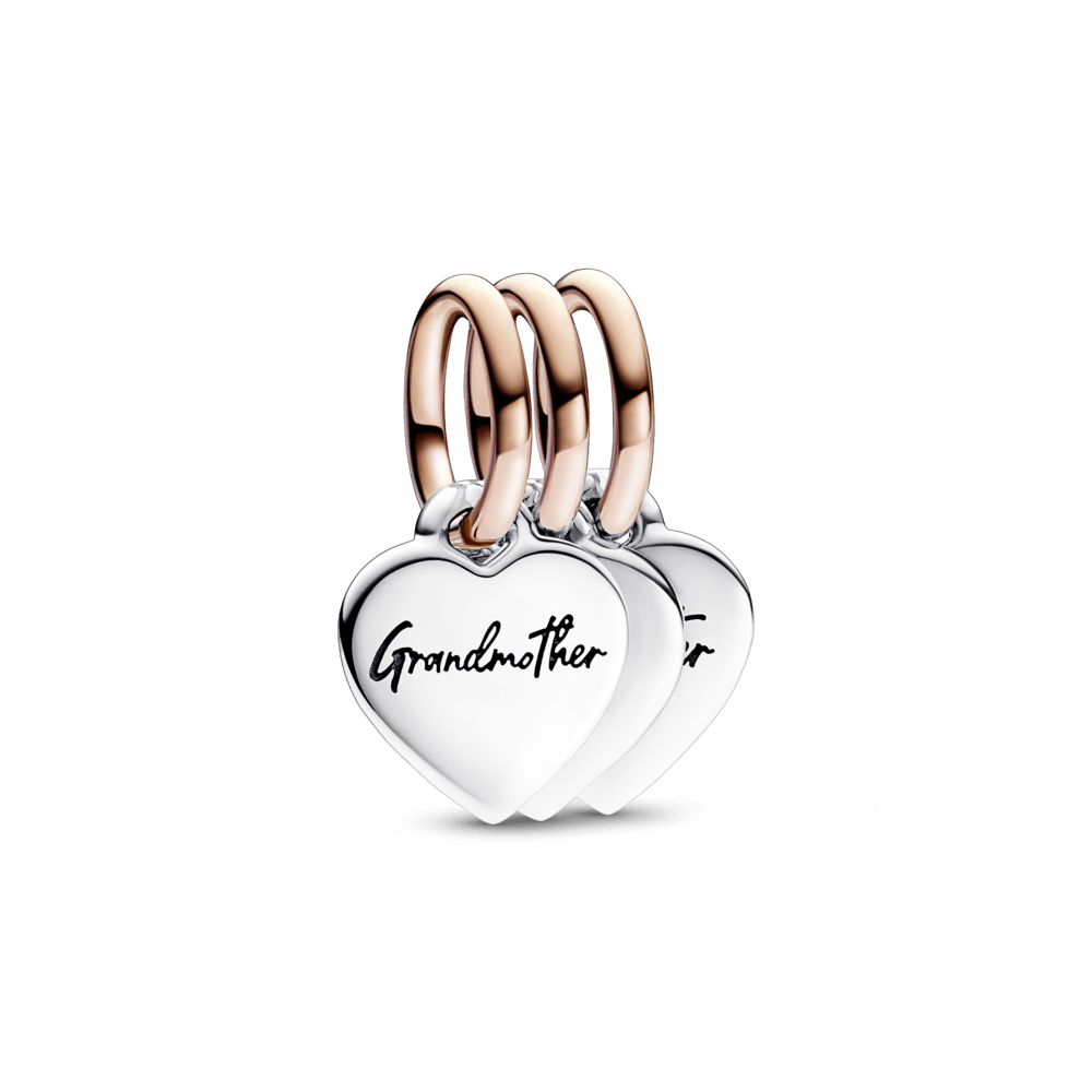 Two-tone Splittable Family Generation of Hearts Triple Dangle Charm - Pandora Lietuva