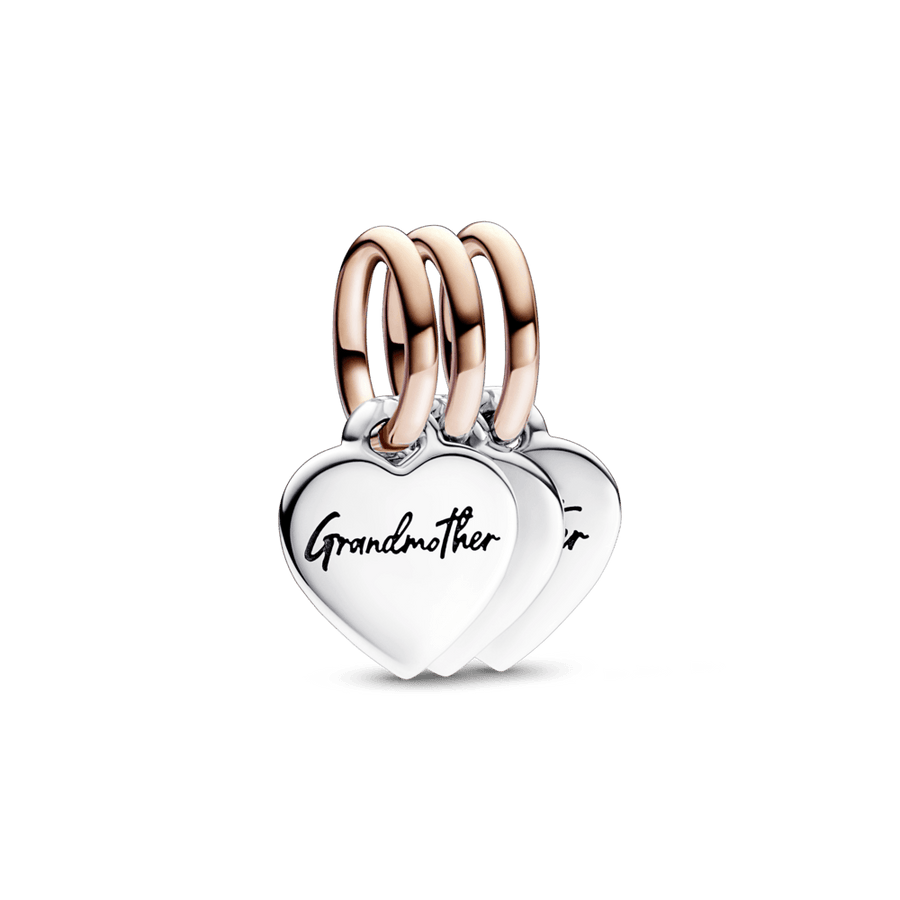Two-tone Splittable Family Generation of Hearts Triple Dangle Charm - Pandora Lietuva