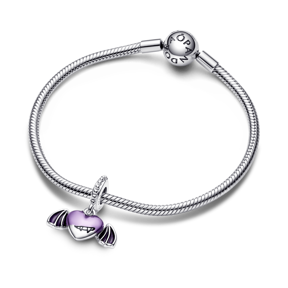 Vampire Winged Heart Dangle Charm pakabukas - Pandora LT