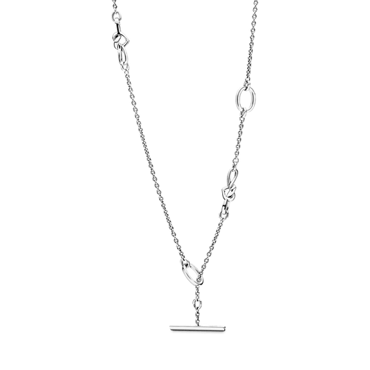 Vėrinys su mazgo formos širdelėmis - Pandora Lietuva