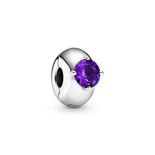 Violetinio apvalaus soliterio spaustukas - Pandora Lietuva