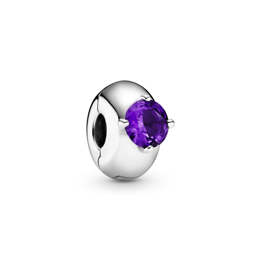 Violetinio apvalaus soliterio spaustukas - Pandora Lietuva