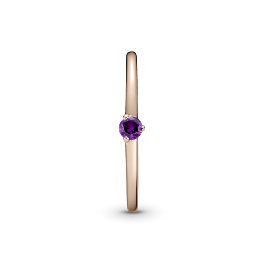 Violetinis soliterio žiedas - Pandora LT