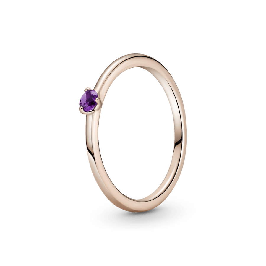 Violetinis soliterio žiedas - Pandora LT
