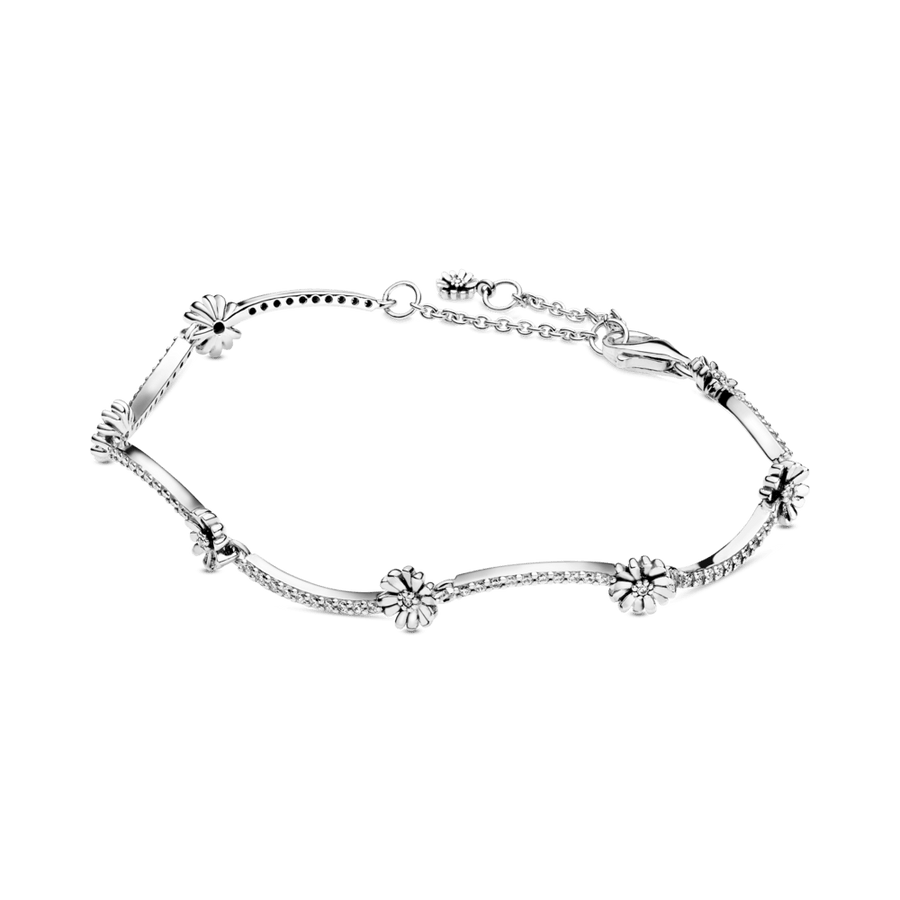 Žaižaruojanti gėlės ramunės apyrankė - Pandora Lietuva