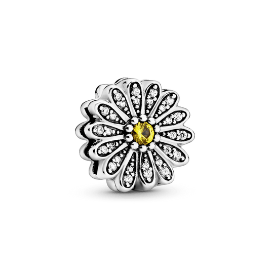 Žaižaruojantis gėlės ramunės pakabukas - Pandora Lietuva