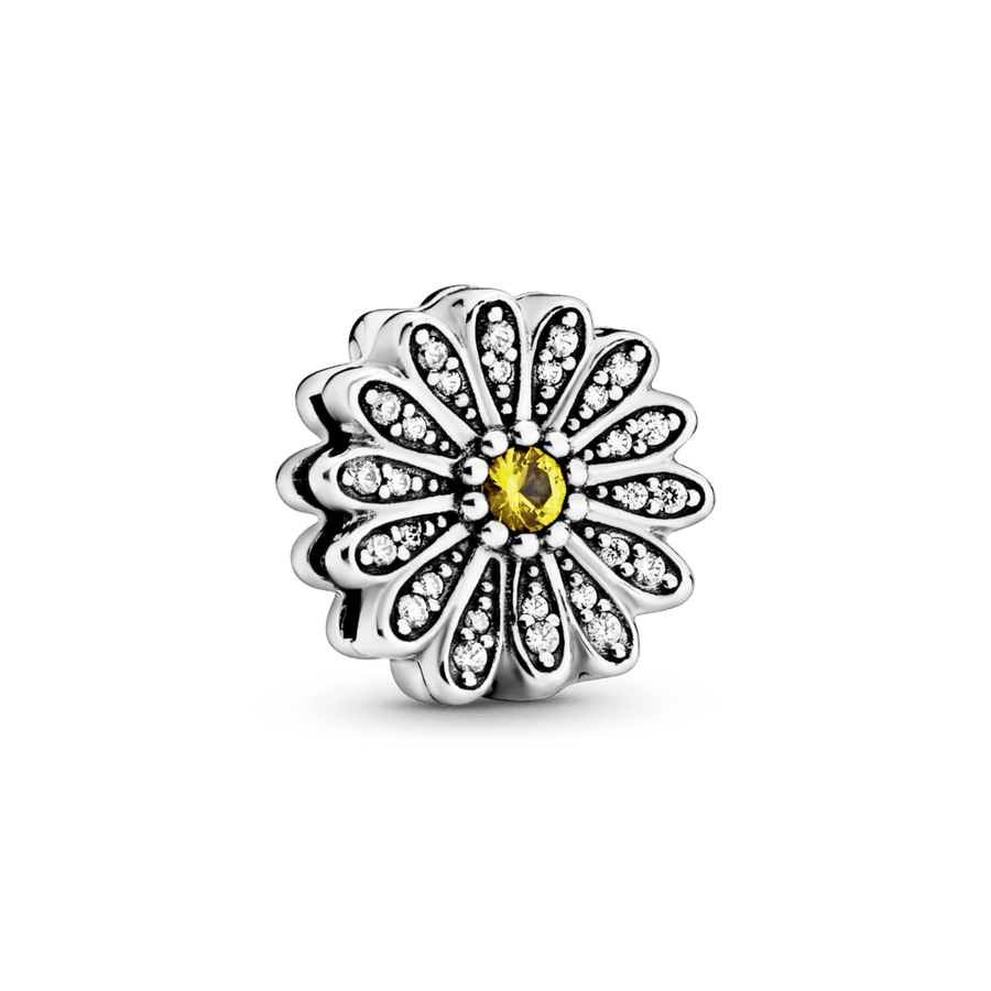 Žaižaruojantis gėlės ramunės pakabukas - Pandora Lietuva