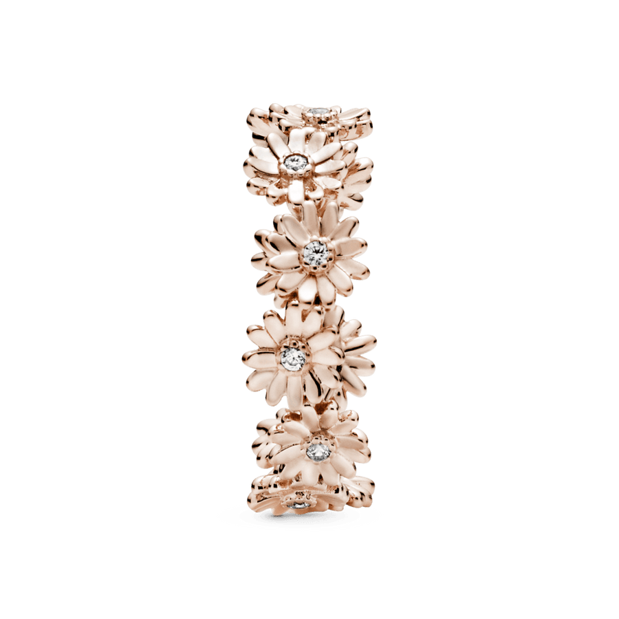 Žaižaruojantis gėlės ramunės vainiko žiedas - Pandora LT