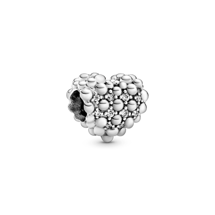 Žaižaruojantis širdelės karoliukas - Pandora Lietuva