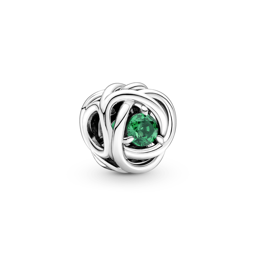 Žalias amžinybės kilpos pakabukas - Pandora LT