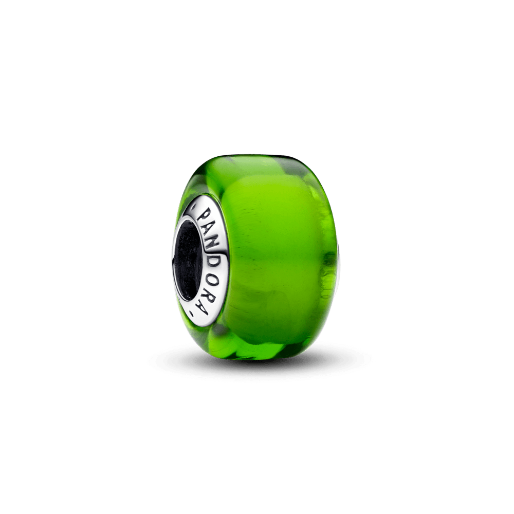 Žalias mažulytis karoliukas iš Murano stiklo - Pandora Lietuva