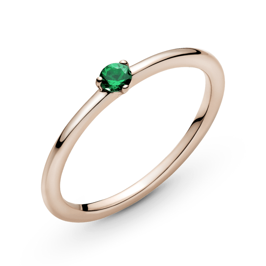Žalias soliterio žiedas - Pandora LT
