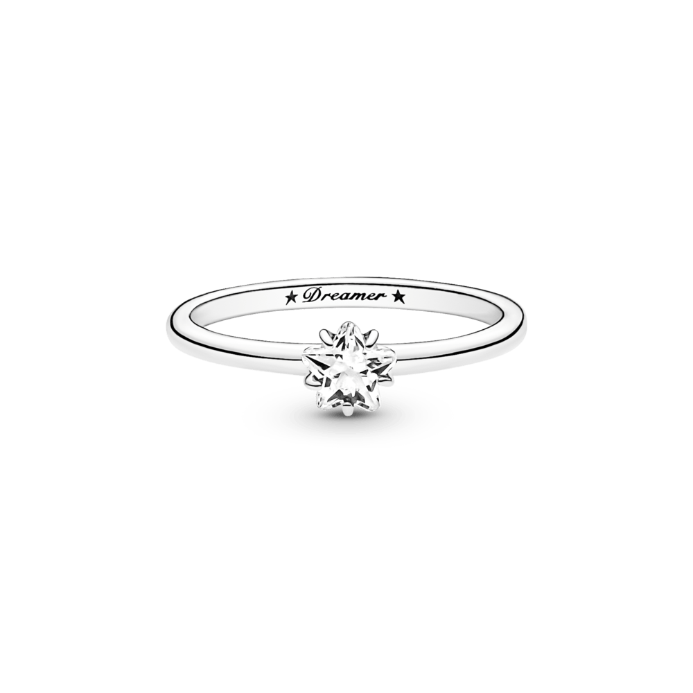 Žėrinčios dangaus žvaigždės žiedas su akute - Pandora LT