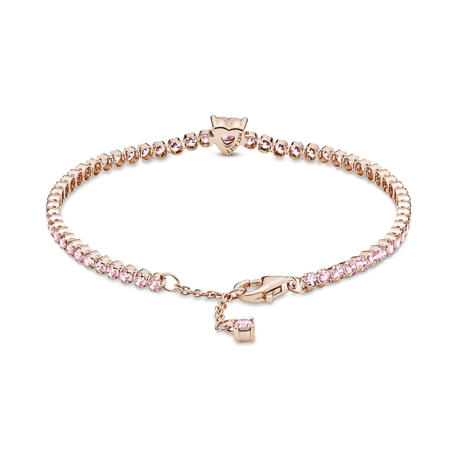 HOT Pandora Heart Tennis Bracelet Sparkling Heart Tennis