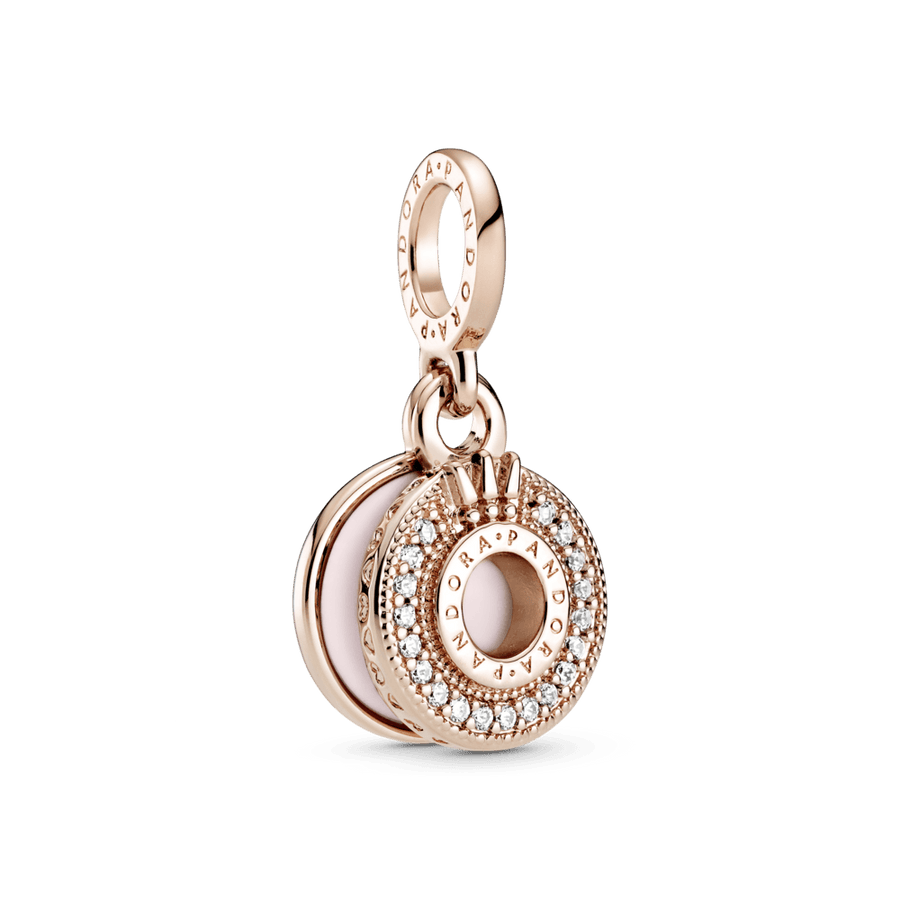 Žėrintis „O“ formos pavé stiliaus karoliukas-pakabukas su karūnėle - Pandora LT