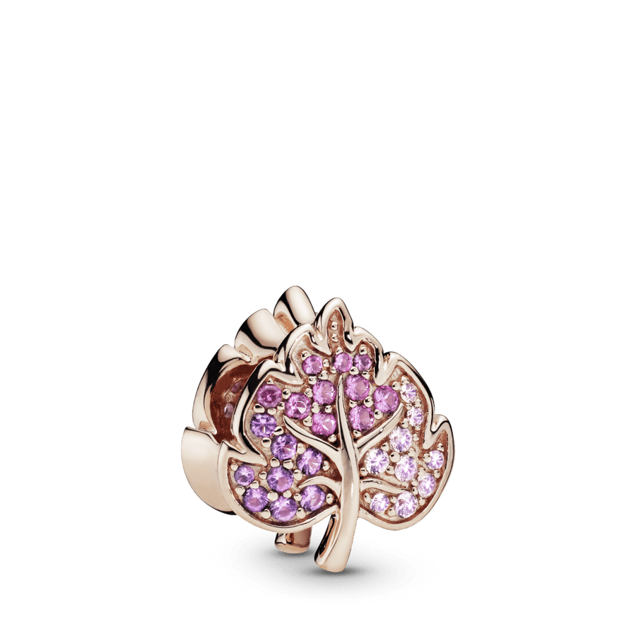 Žėrintis Pavé lapo formos karoliukas - Pandora Lietuva