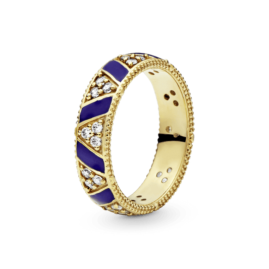 Žiedas Egzotiški akmenėliai ir linijos - Pandora Lietuva