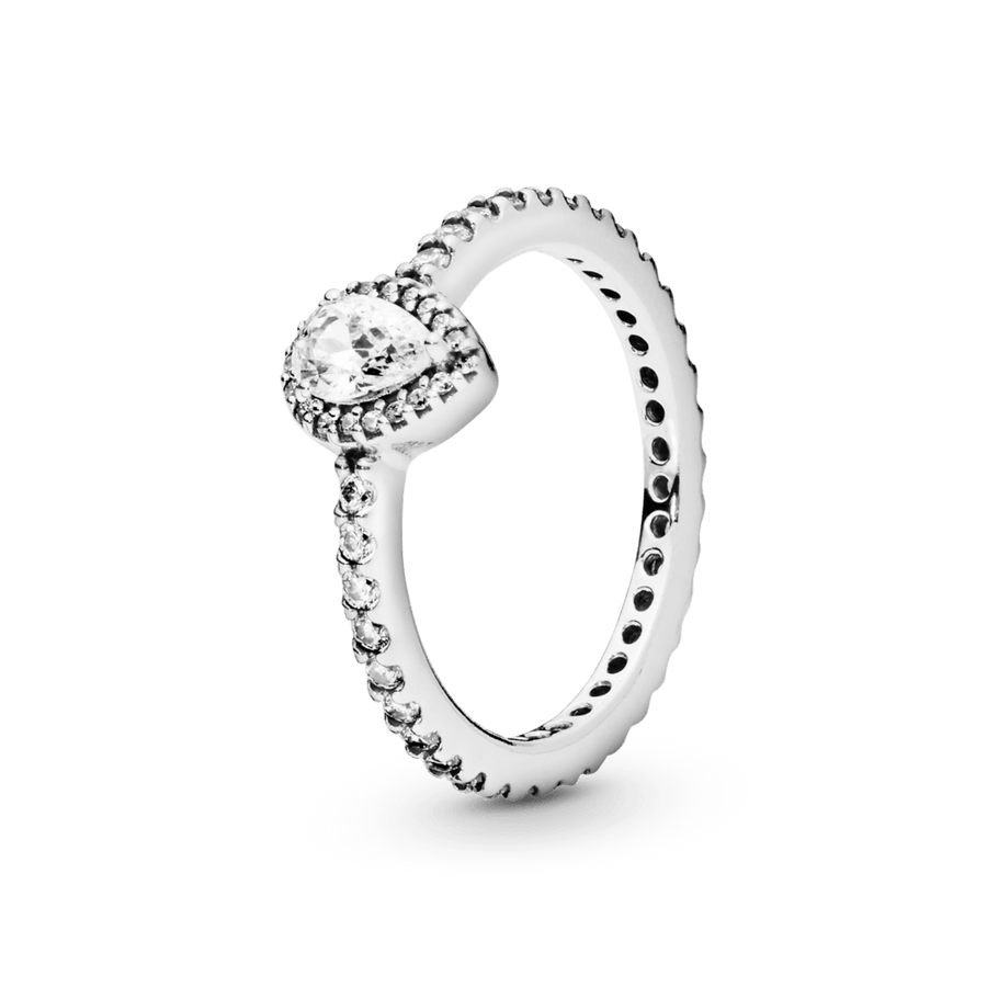 Žiedas Lašo Formos Aureolė - Pandora Lietuva