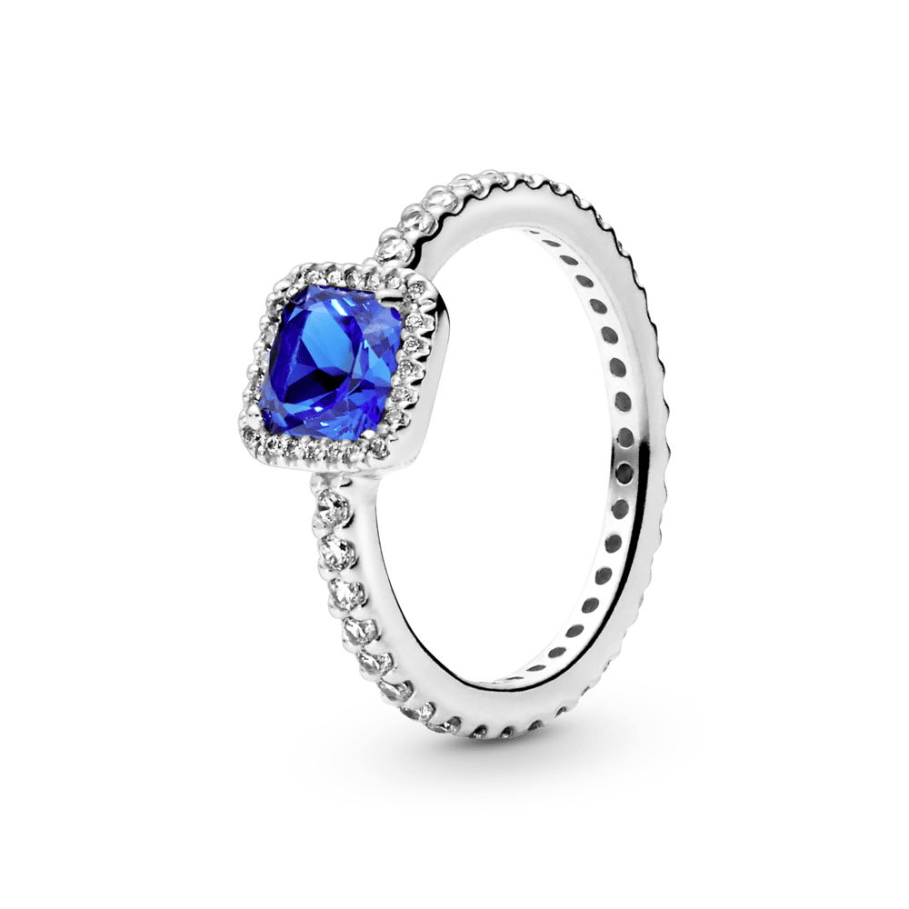 Žiedas Mėlyna Spindinti Aureolė - Pandora Lietuva