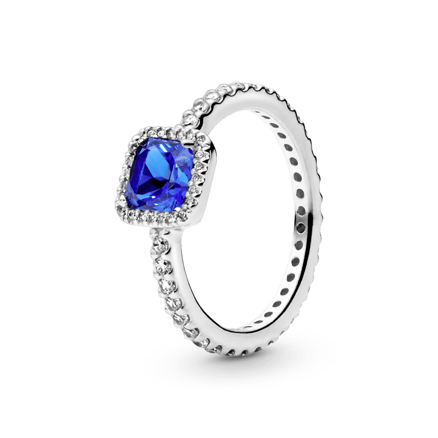 Žiedas Mėlyna Spindinti Aureolė - Pandora Lietuva