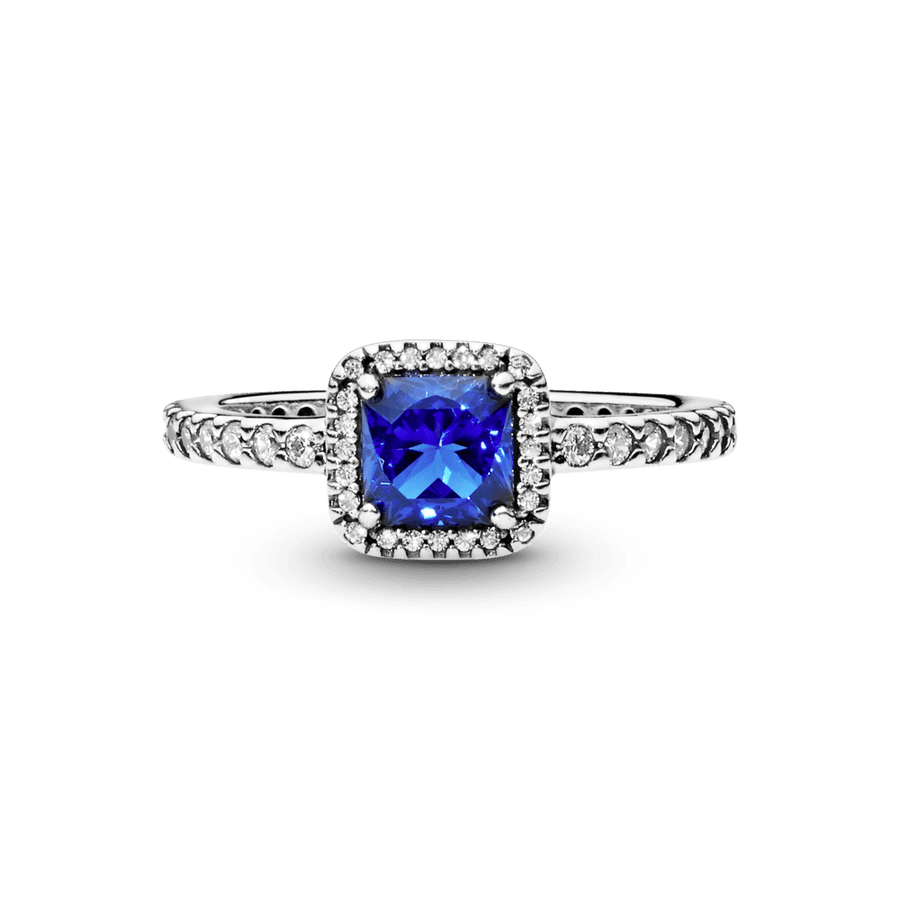 Žiedas Mėlyna Spindinti Aureolė - Pandora Lietuva