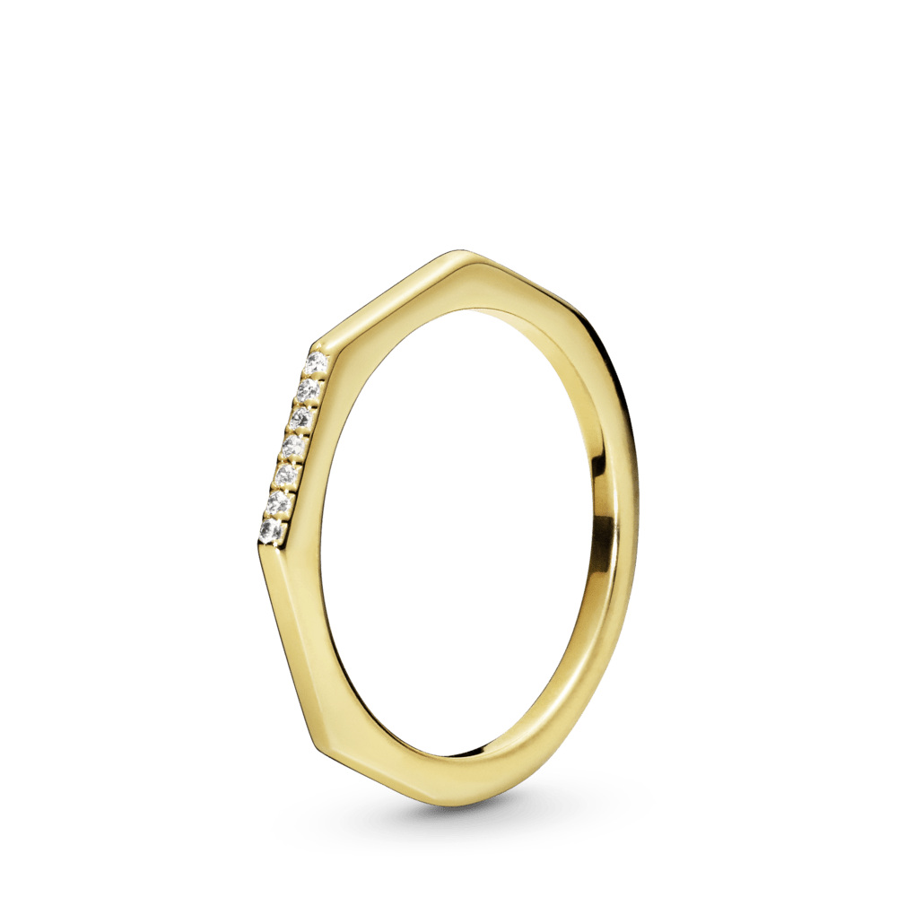 Žiedas su kubiniais crikoniais - Pandora Lietuva