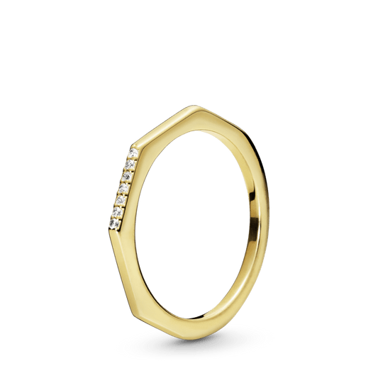 Žiedas su kubiniais crikoniais - Pandora Lietuva