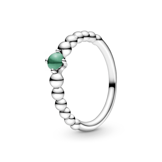 Žiedas su miško žalumo topazu - Pandora Lietuva