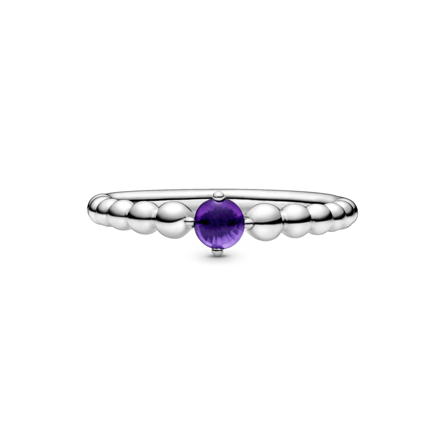 Žiedas su violetiniu topazu - Pandora LT