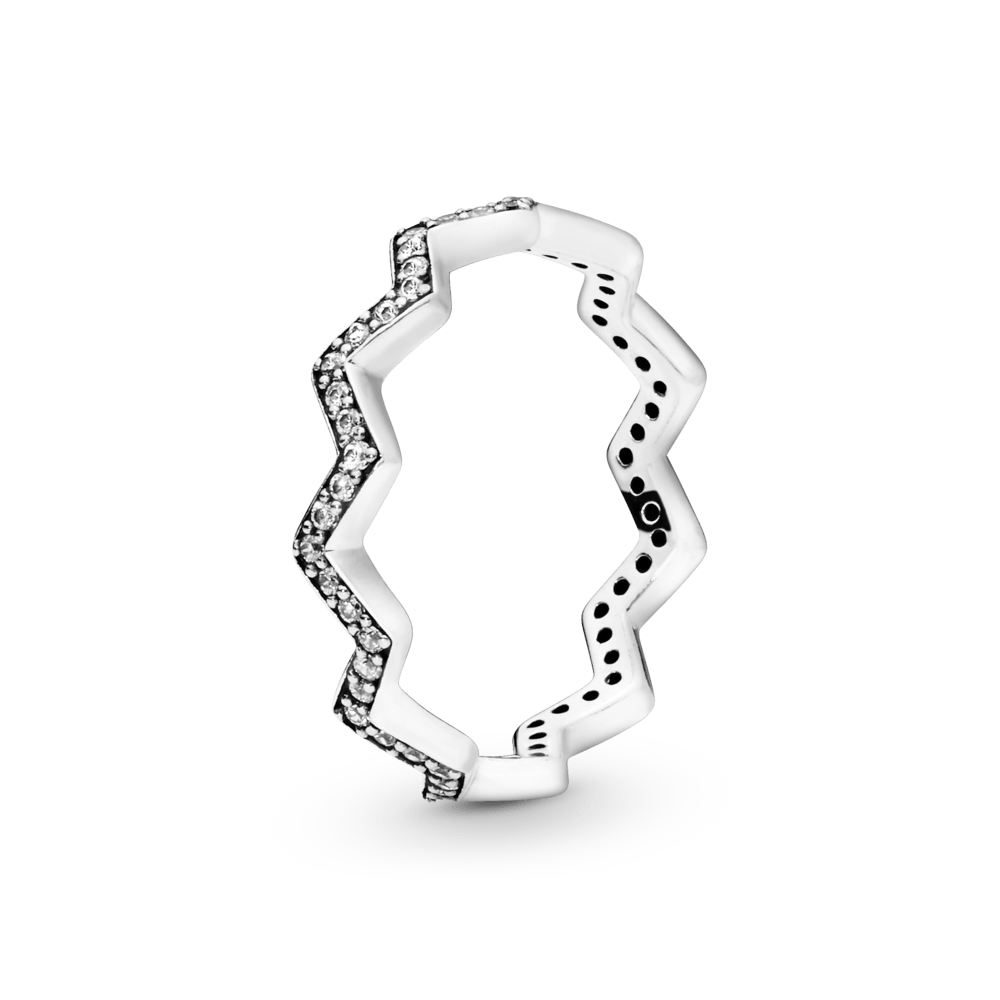 Žiedas Žėrintis ZigZag - Pandora Lietuva