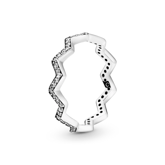 Žiedas Žėrintis ZigZag - Pandora Lietuva