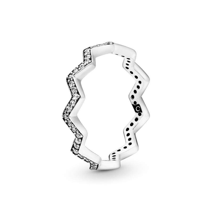 Žiedas Žėrintis ZigZag - Pandora Lietuva