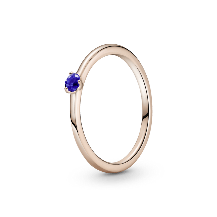 Žvaigždžių mėlynas soliterio žiedas - Pandora LT