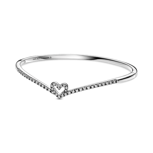 Žvilganti norų išsipildymo apyrankė su širdele - Pandora LT